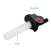 Off-road Motorcycle Modified 22mm Handle Throttle Clamp Hand Grip Big Torque Oil Visual Throttle Accelerator for with Cable(Gold with Silver Throttle Cable)