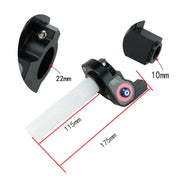 Off-road Motorcycle Modified 22mm Handle Throttle Clamp Hand Grip Big Torque Oil Visual Throttle Accelerator for with Cable(Blue with Silver Throttle Cable)