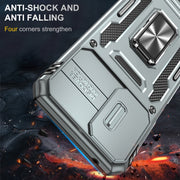 For Motorola Moto G Power 2024 Armor PC + TPU Camera Shield Phone Case(Grey)