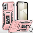 For Motorola Moto G Power 2024 Armor PC + TPU Camera Shield Phone Case(Rose Gold) - free shipping - PMC Jewellery - Order now!