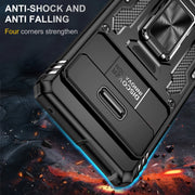 For Google Pixel 9 Pro XL 6.8 Armor PC + TPU Camera Shield Phone Case(Black)