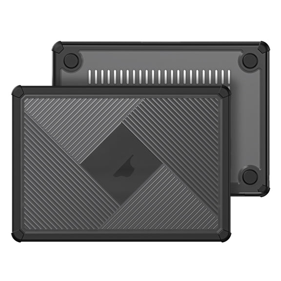 For MacBook Air 13.3 2020 / 2018 DUX DUCIS LCGH Laptop Frosted Protective Case(Black)