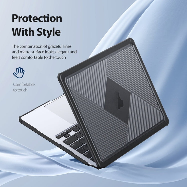 For MacBook Air 13.3 2020 / 2018 DUX DUCIS LCGH Laptop Frosted Protective Case(Black)