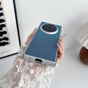 For vivo X Fold3 Pro Kevlar Carbon Fiber Ultra-thin Shockproof Phone Case(Blue)