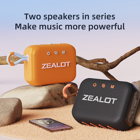 Zealot S75 Portable Outdoor IPX6 Water-resistant Bluetooth Speaker(Grey)