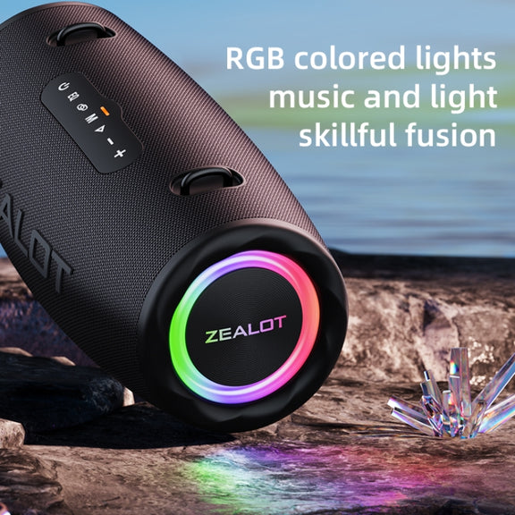 Zealot S87 80W Portable Outdoor Bluetooth Speaker with RGB Light(Camouflage)