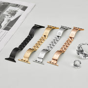 For Apple Watch Series 8 45mm Cross Bracelet Stainless Steel Watch Band(Silver)