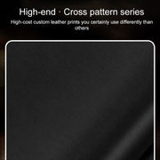 For vivo iQOO 12 Silver Edge Cross Texture PU Leather Phone Case(Dark Green)