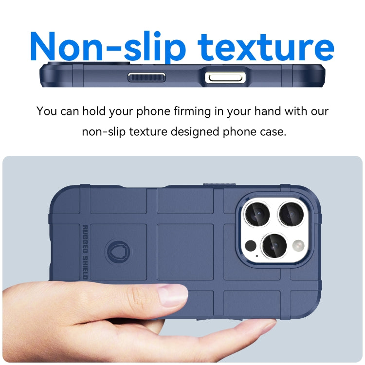 For iPhone 16 Pro Full Coverage Shockproof TPU Phone Case(Blue)