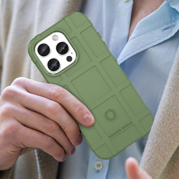 For iPhone 16 Pro Full Coverage Shockproof TPU Phone Case(Green)