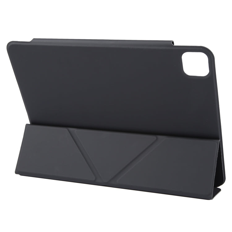 For iPad Pro 13 2024 Y-Shape Double-sided Clip Magnetic Smart Tablet Case(Black)