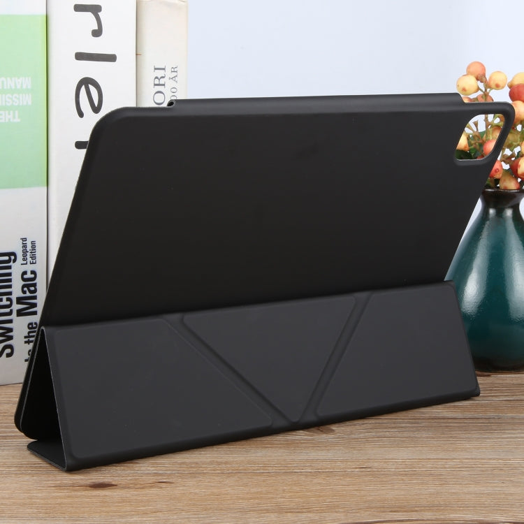 For iPad Pro 13 2024 Y-Shape Double-sided Clip Magnetic Smart Tablet Case(Black)