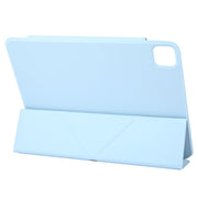 For iPad Pro 13 2024 Y-Shape Double-sided Clip Magnetic Smart Tablet Case(Blue)