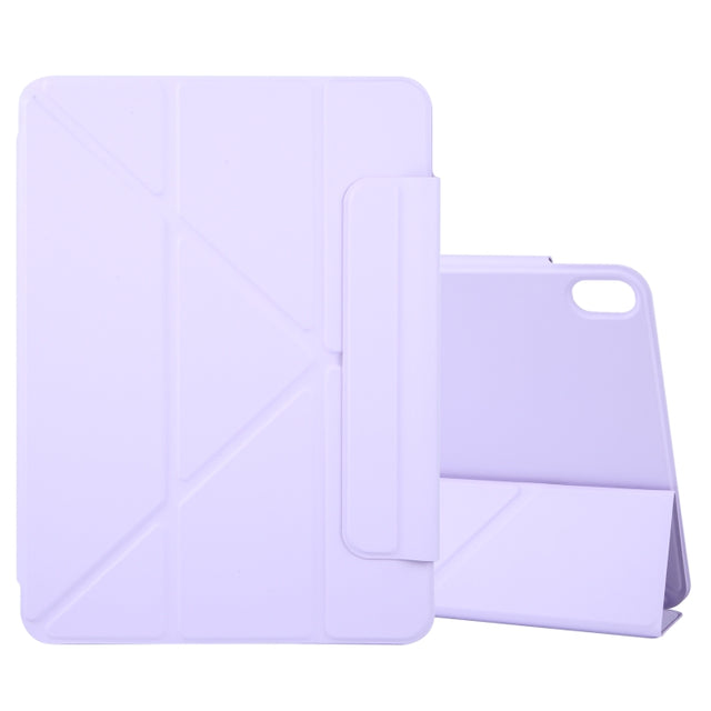 For iPad Air 13 2025 / 2024 Y-Shape Double-sided Clip Magnetic Smart Tablet Case(Purple)