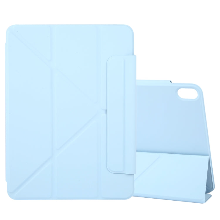 For iPad Air 11 2025 / 2024 Y-Shape Double-sided Clip Magnetic Smart Tablet Case(Blue)
