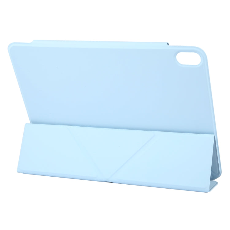 For iPad Air 11 2025 / 2024 Y-Shape Double-sided Clip Magnetic Smart Tablet Case(Blue)