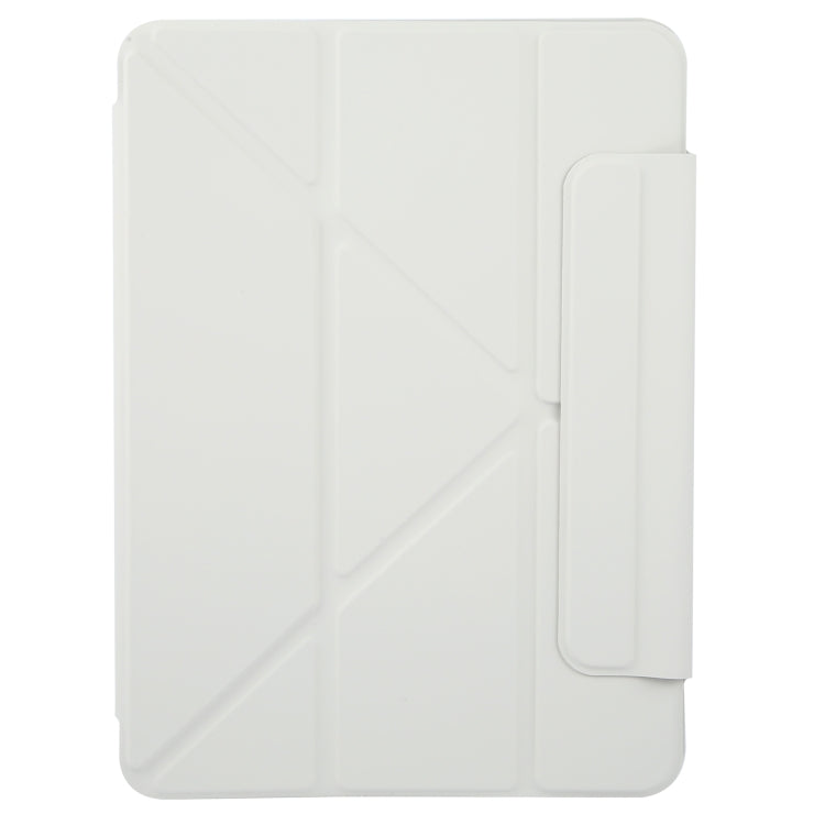 For iPad Pro 11 2024 Y-Shape Double-sided Clip Magnetic Smart Tablet Case(Light Grey)