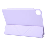 For iPad Pro 11 2024 Y-Shape Double-sided Clip Magnetic Smart Tablet Case(Purple)