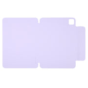 For iPad Pro 11 2024 Y-Shape Double-sided Clip Magnetic Smart Tablet Case(Purple)