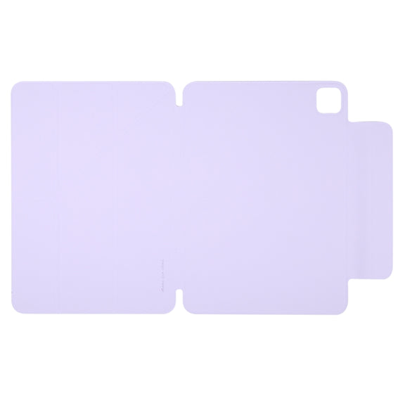 For iPad Pro 11 2024 Y-Shape Double-sided Clip Magnetic Smart Tablet Case(Purple)
