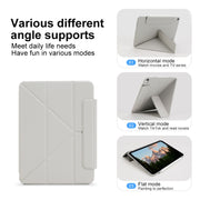 For iPad Pro 13 2024 Y-Shape Double-sided Clip Magnetic Smart Tablet Case(Purple)