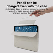 For iPad Air 11 2025 / 2024 Y-Shape Double-sided Clip Magnetic Smart Tablet Case(Blue)
