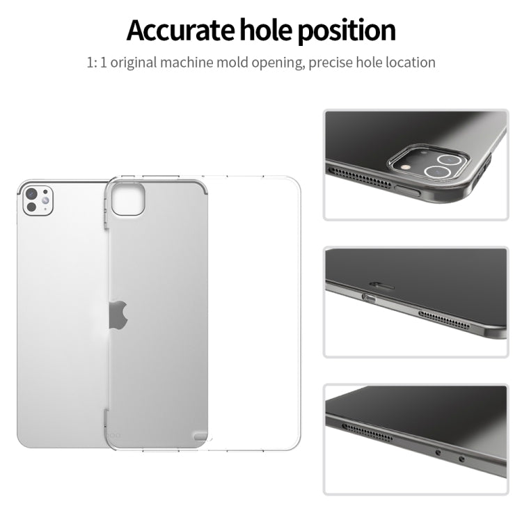 For iPad Air 11 2024 Shockproof Soft TPU Protective Tablet Case(Transparent)