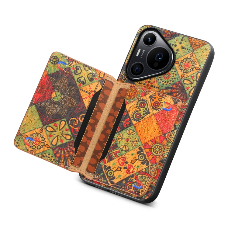 For Huawei Pura 70 Pro Card Slot Holder Phone Case(Autumn Yellow)