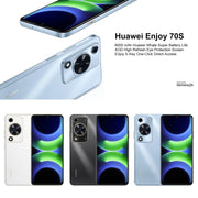 HUAWEI Enjoy 70S, 8GB+128GB, Side Fingerprint Identification, 6.75 inch HarmonyOS 4.2 Octa Core 2.4GHz, Network: 4G, Not Support Google Play(Blue)