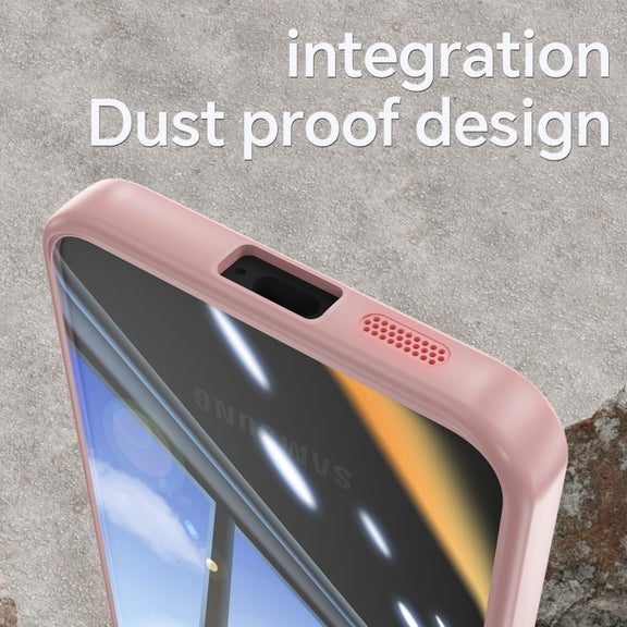 For Samsung Galaxy S25 5G Acrylic Hybrid TPU Armor Shockproof Phone Case(Pink)