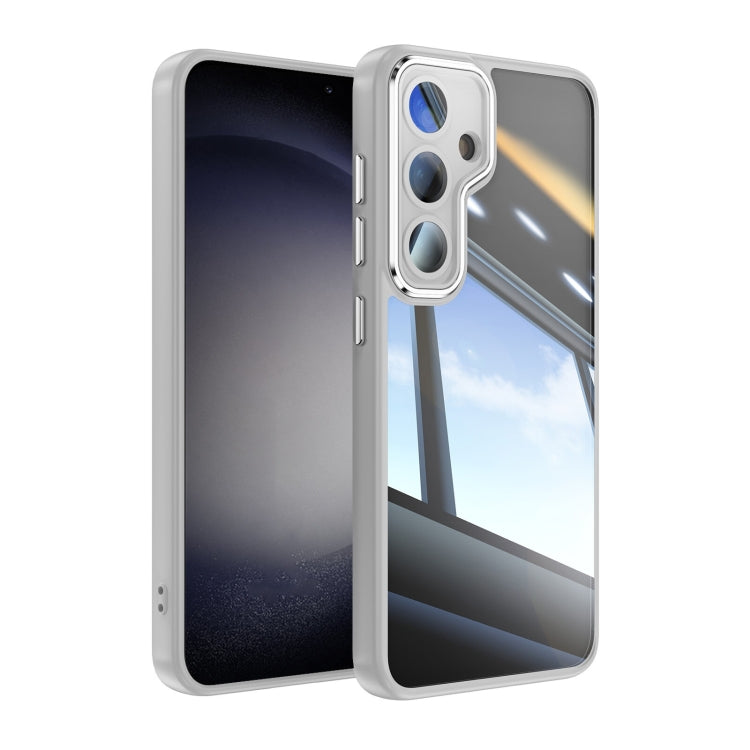 For Samsung Galaxy S25+ 5G Acrylic Hybrid TPU Armor Shockproof Phone Case(Grey)