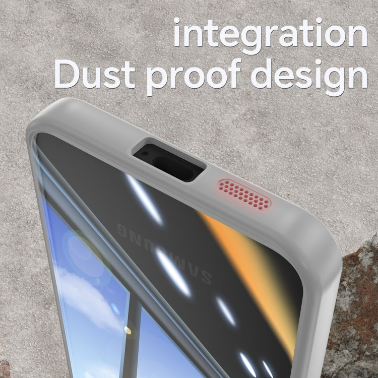 For Samsung Galaxy S25+ 5G Acrylic Hybrid TPU Armor Shockproof Phone Case(Grey)