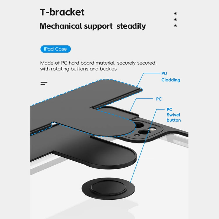 For iPad Pro 13 2024 Mutural Jianshang Series Smart Leather Tablet Case(Dark Blue)