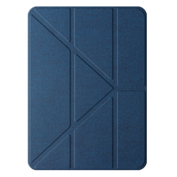 For iPad Air 11 2025 / 2024 Mutural Multi-fold Smart Leather Tablet Case(Blue)