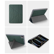 For iPad Air 11 2025 / 2024 Mutural Multi-fold Smart Leather Tablet Case(Grey)