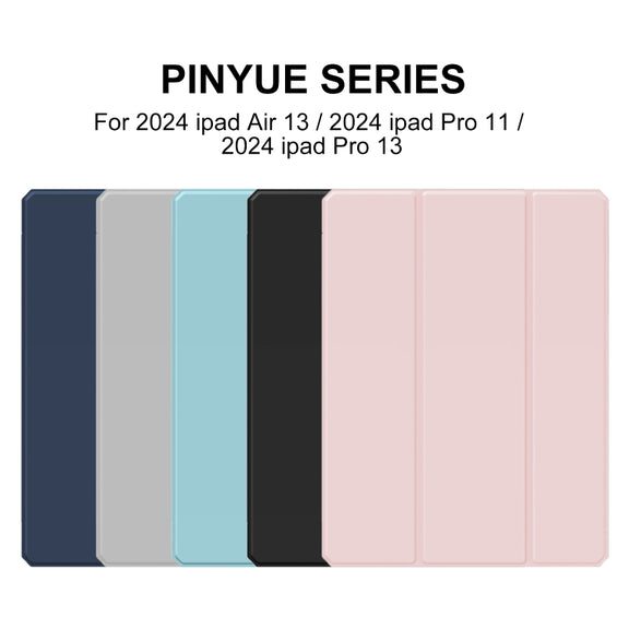 For iPad Pro 11 2024 Mutural Pinyue Series Smart Leather Tablet Case(Pink)