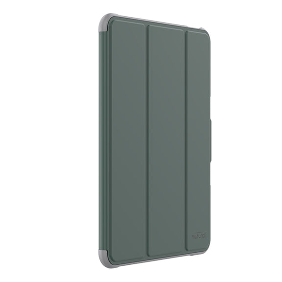 For iPad Pro 13 2024 Mutural PC Hybrid TPU Leather Smart Tablet Case(Dark Green)