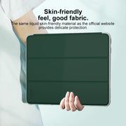 For iPad Air 11 2025 / 2024 Mutural PC Hybrid TPU Leather Smart Tablet Case(Black)