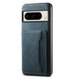 For Google Pixel 8 Pro Denior D13 Retro Texture Leather MagSafe Card Bag Phone Case(Blue) - free shipping - PMC TechLife - Order now!
