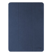 For iPad Air 13 2025 / 2024 Mutural YASHI Series Tablet Leather Smart Case(Blue)