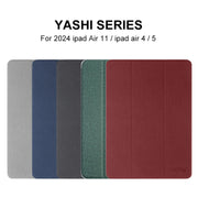 For iPad Air 11 2025 / 2024 Mutural YASHI Series Tablet Leather Smart Case(Red)
