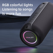 Zealot S32 Max 20W High Power Bluetooth Speaker with RGB Light(Grey)