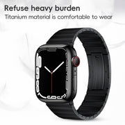 For Apple Watch Series 5 44mm PG60 Single Bead Bamboo Joint Titanium Metal Watch Band(Silver)