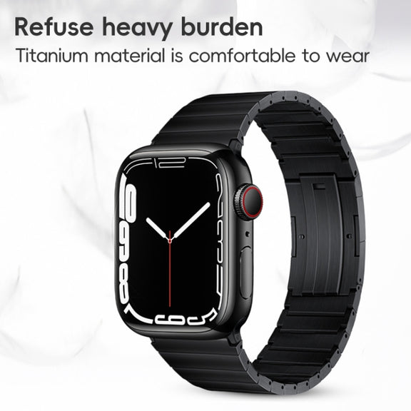 For Apple Watch SE 2022 40mm PG60 Single Bead Bamboo Joint Titanium Metal Watch Band(Silver)