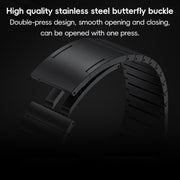 For Apple Watch SE 2023 44mm PG60 Single Bead Bamboo Joint Titanium Metal Watch Band(Silver)