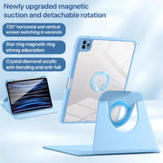 For iPad Air 11 2025 / 2024 Magnetic Split Leather Smart Tablet Case with Pen Slot(Black)