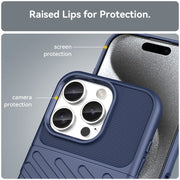For iPhone 16 Pro Thunderbolt Shockproof Soft TPU Phone Case(Blue)