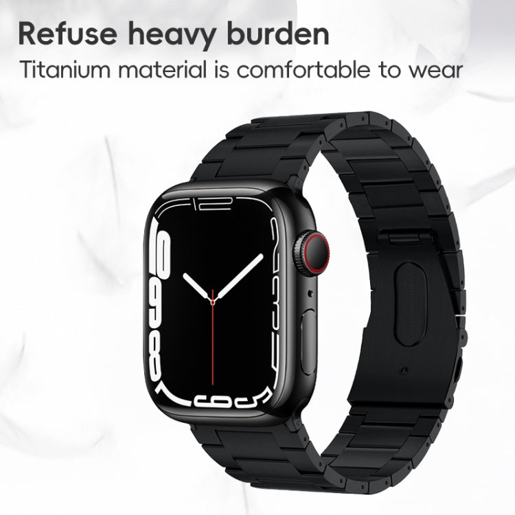 For Apple Watch Ultra 2 49mm PG63 Three-Bead Protrusion Titanium Metal Watch Band(Silver)