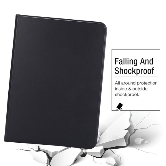 For iPad Pro 13 2024 Stretch Voltage Plain Leather Smart Tablet Case(Black)