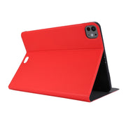 For iPad Pro 13 2024 Stretch Voltage Plain Leather Smart Tablet Case(Red)